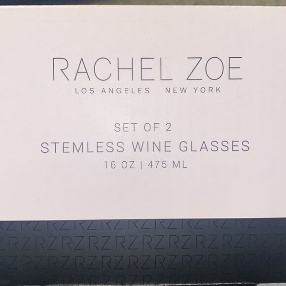 NWT! Rachel Zoe Iridescent Faceted Wine Gl… - Picture 4 of 5